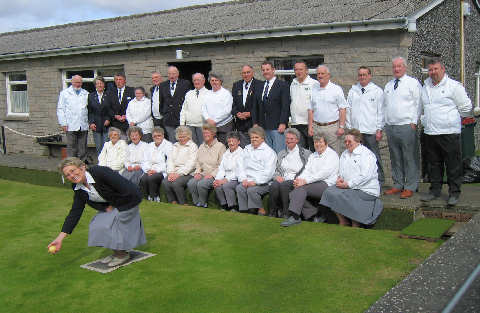 All the members before play commenced